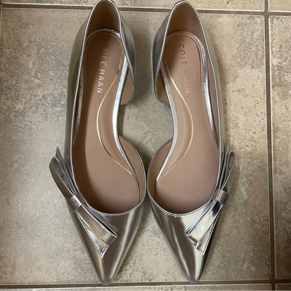 Cole Haan Noella Bow Satin Flats Size 6 1/2 B​ - Picture 5 of 7